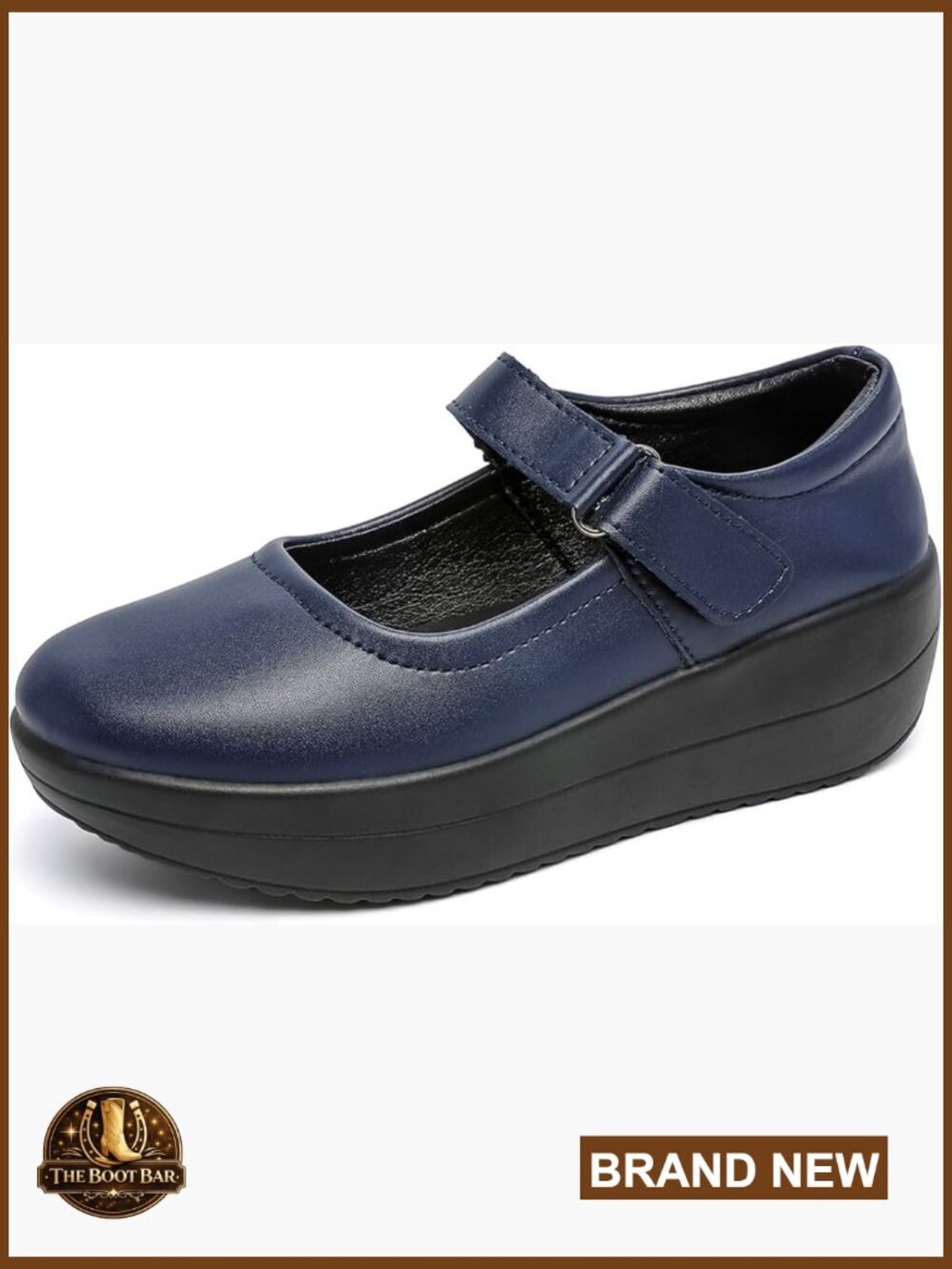 Women's Mary Jane Platform Wedge Shoes - Non-Slip Comfortable Work Shoes Round